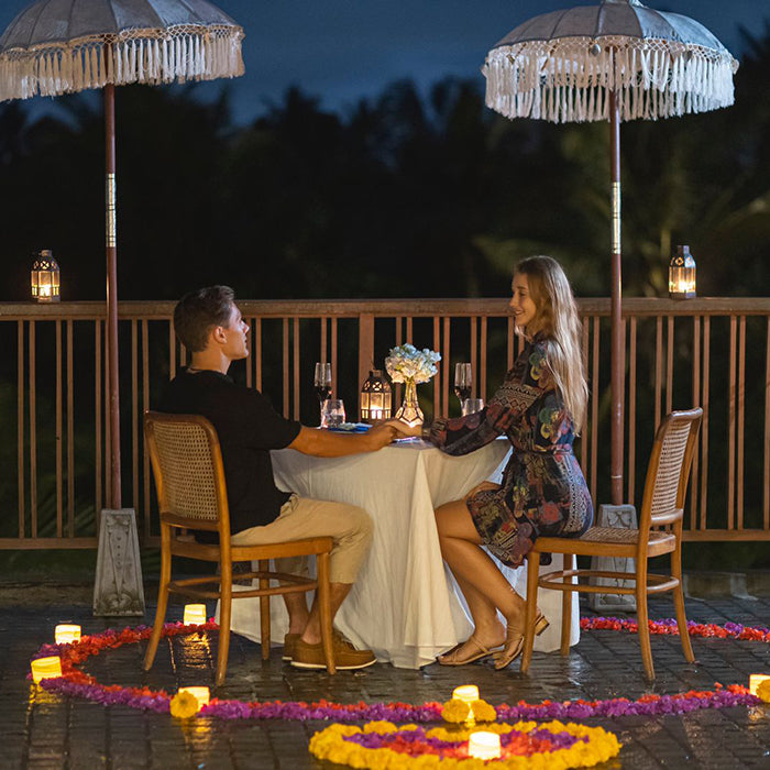 Romantic Dinner at Koi Pond at Ely's Kitchen Ubud (Adiwana Unagi Suites)