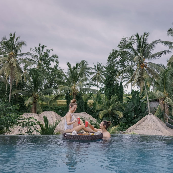 Floating Breakfast at Kunang-Kunang Restaurant (The Sun of Granary Resort and Villas)